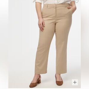 J. Crew Kallie stretch linen-blend straight-leg pant. New without tags.